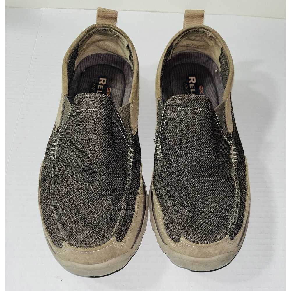 Skechers Relaxed Fit Superior Milford Slip-on Loafer Men's 10.5 Brown Boat Shoes